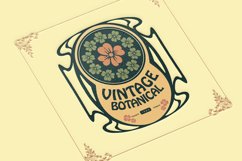 Elegant vintage badge botanical ornament svg Product Image 5