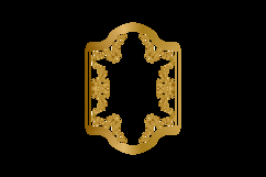 Elegant vintage golden floral frame wreath decoration vector Product Image 2