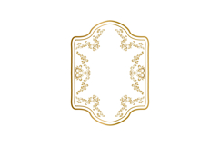 Elegant vintage golden floral frame wreath decoration vector Product Image 1