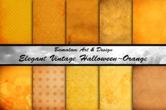 Elegant Orange Vintage Halloween Backgrounds Product Image 1