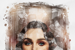 Elegant Vintage Watercolor Portrait Art Effect Product Image 5