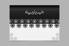 Elegant vintage wedding invitation card paper template Product Image 2