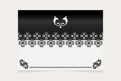 Elegant vintage wedding invitation card template paper bg Product Image 2
