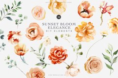 watercolor floral clipart collection Product Image 3