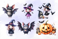 Awesome halloween watercolor Bundle | PNG cliparts Product Image 4