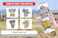 Tumbler Elephant Beer Day Product Image 1