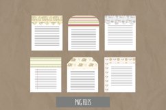 Vintage Floral Elephant Seamless Shaped Journaling Page Product Image 1
