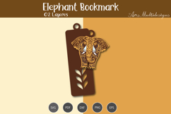 Elephant Bookmark SVG Product Image 3