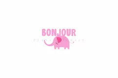 elephant bonjour png svg vectors with transparent background high resolution for cricut silhouette and sublimation machine