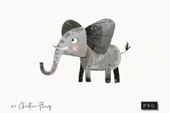 Woodland Elephant Clipart | Animal PNG Product Image 1
