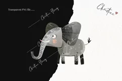 Woodland Elephant Clipart | Animal PNG Product Image 2