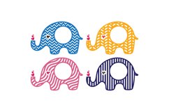 Elephant Monogram Frame Set Product Image 1