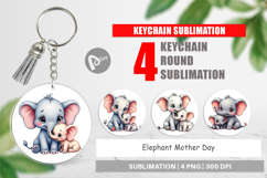 Keychain Elephant Mother&#039;s Day Product Image 1