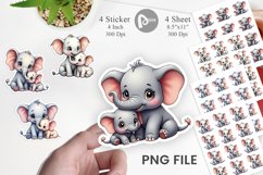 Elephant Mother&#039;s Day Sticker Product Image 1