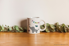 Color Hand Drawn Elephants, Jungle Animal, Sun, Flower, Tree Product Image 2