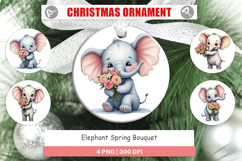 Ornament Elephant Spring Bouquet Product Image 1