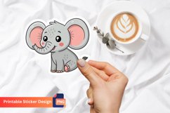 Elephant Sticker, Elephant Vinyl Sticker Product Image 1