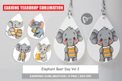 Earring Elephant Beer Day Product Image 1