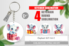 Keychain Elephant Gift Product Image 1