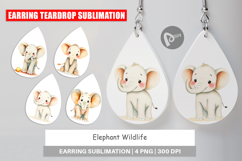 Earring Elephant Wildlife Product Image 1