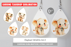 Earring Elephant Wildlife Product Image 1
