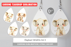 Earring Elephant Wildlife Product Image 1