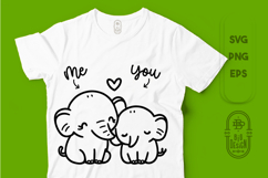 Elephants Cuddling | Gift Ideas For Her and For Him Product Image 1