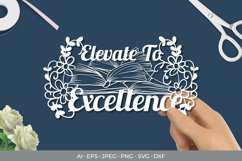 Elevate To Excellence Papercut Product Image 1