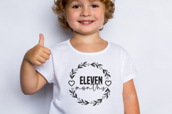 Eleven months SVG,Baby Month Round SVG Product Image 1