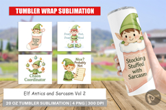Tumbler Elf Antics Quotes Product Image 1
