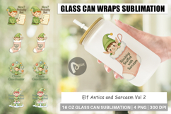 Glass Can Elf Antics Quotes Product Image 1