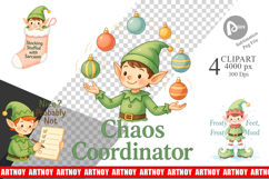 Clipart Elf Antics Quotes Product Image 1