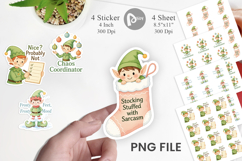 Sticker Elf Antics Quotes Product Image 1
