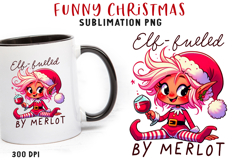Funny Christmas Quote Clipart Sublimation PNG Product Image 1