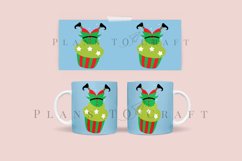 elf in christmas cupcake coffee mug glass wrap svg 11oz 15oz mug svg presized for 11oz 15oz glass ready to cut and sublimation files