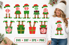 Christmas Svg | Christmas Elf Monogram Svg Product Image 1