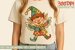 The Hand Painted Christmas Patchwork Designs Bundle PNGs Product Image 14