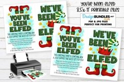You've Been Elfed Printable JPG & PDF | Elf Shoes & Stars Product Image 1