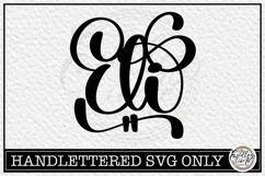 Eli - Handlettered Name SVG Cut file Product Image 1
