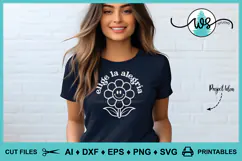 Elige la Alegría Retro SVG PNG DXF | Spanish Positive Quote Product Image 3
