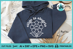 Elige la Alegría Retro SVG PNG DXF | Spanish Positive Quote Product Image 8
