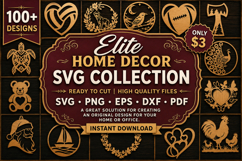 Elite Home Decor SVG Collection Bundle,Laser Cut svg Bundle Product Image 1