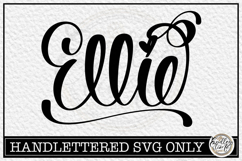 Ellie - Handlettered Name SVG Cut file Product Image 1