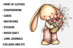 Ellow Gingham Bunny PNG Product Image 2