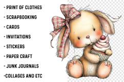 Ellow Gingham Bunny PNG Product Image 2