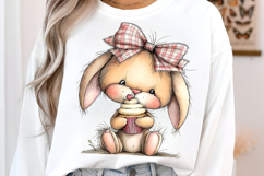 Ellow Gingham Bunny PNG Product Image 3