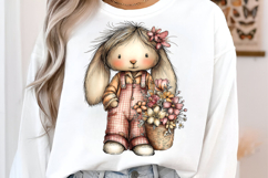 Ellow Gingham Bunny PNG Product Image 3