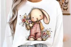 Ellow Gingham Bunny PNG Product Image 3