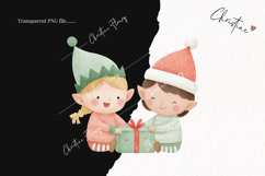 Cute Christmas Elf Clipart | Christmas PNG Product Image 2