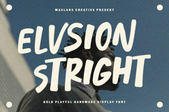 Elvsion Stright Bold Playful Handmade Display Font Product Image 1